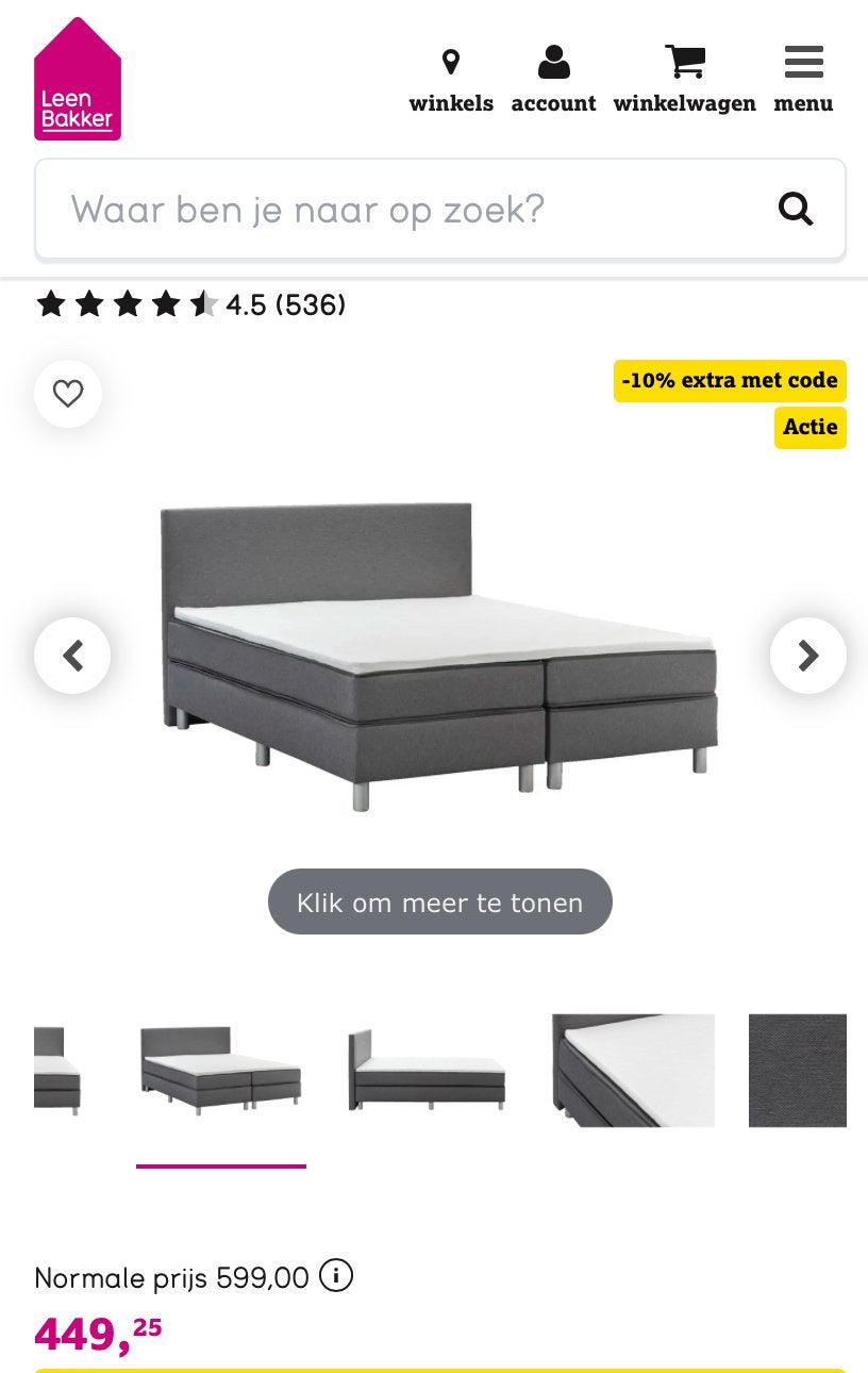 Boxcombinatie, Huis en Inrichting, Ophalen, Zo goed als nieuw, Tweepersoons, 160 cm