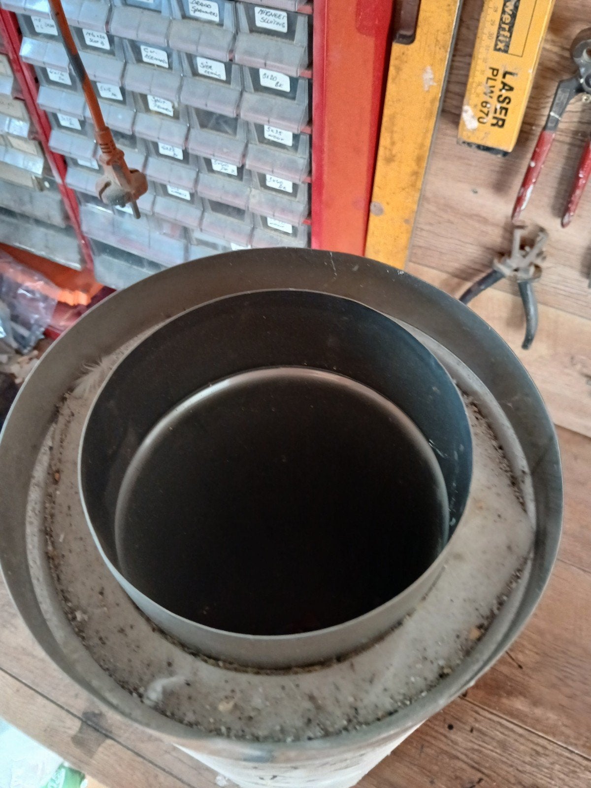 Nieuwe dubbelwandige afvoer kachel Ø125, 53 cm hoog, Ophalen of Verzenden, Nieuw, Kachel, 30 tot 80 cm