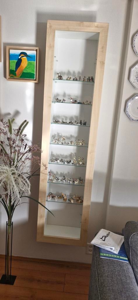 Hang vitrinekast van de ikea, Huis en Inrichting, Kasten | Vitrinekasten, Zo goed als nieuw, Minder dan 100 cm, 25 tot 50 cm, 50 tot 100 cm
