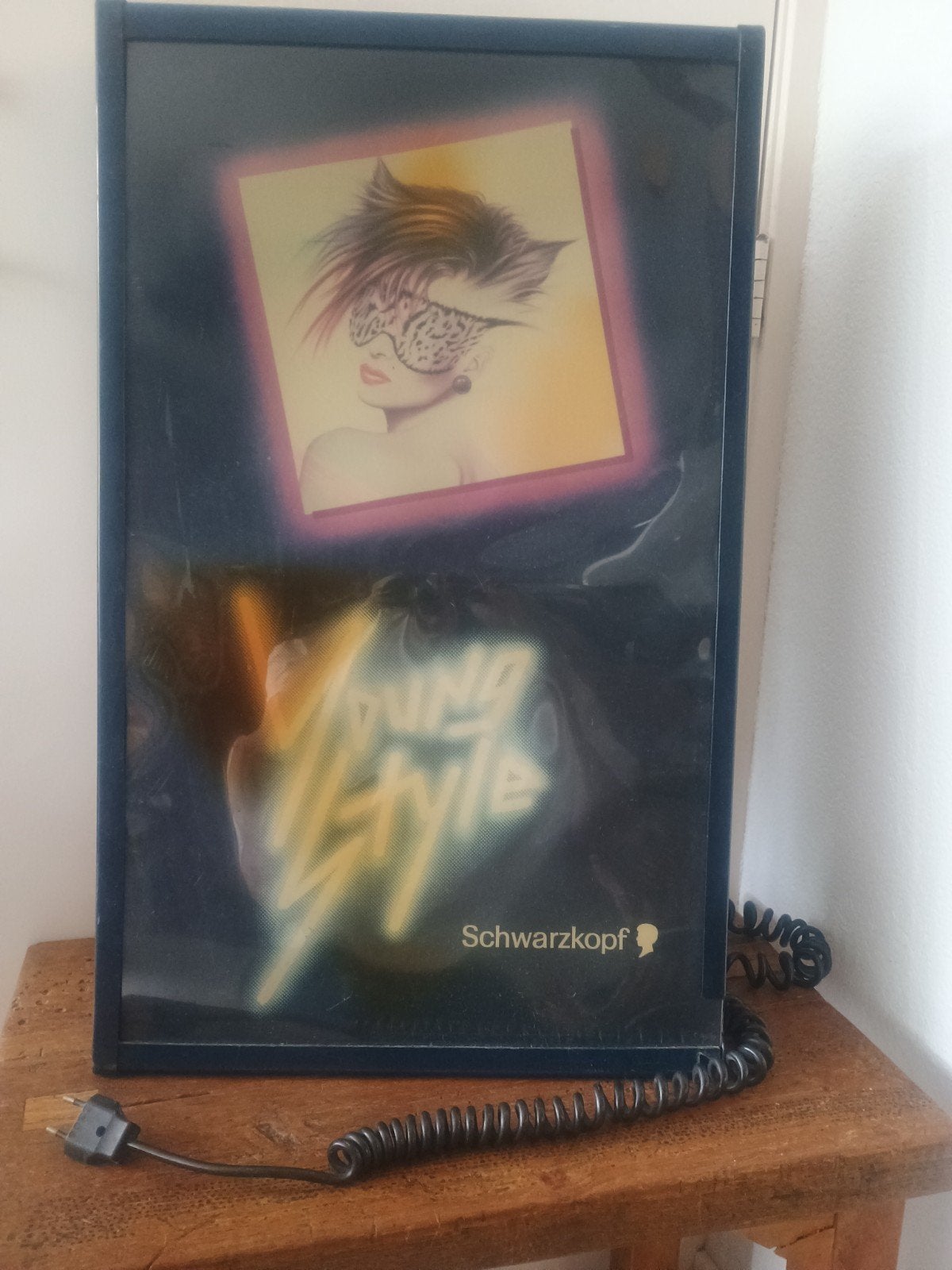 Reclame bak met verlichting jaren 80/90, Ophalen, Gebruikt, Lichtbak of (neon) lamp