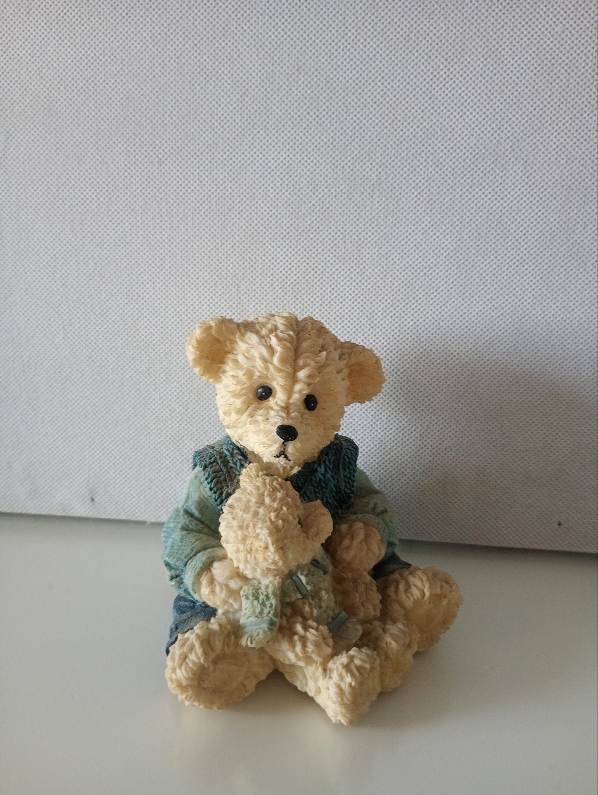Cherished Teddies Beeldje: Grote Beer met Kleine Beer, Ophalen, Gebruikt, Beeldje