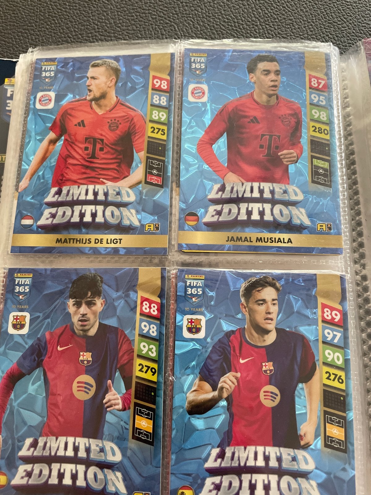 FIFA 365 Panini Limited Edition Spelerskaarten (4 stuks), Ophalen of Verzenden, Zo goed als nieuw, Buitenlandse clubs, Spelerskaart