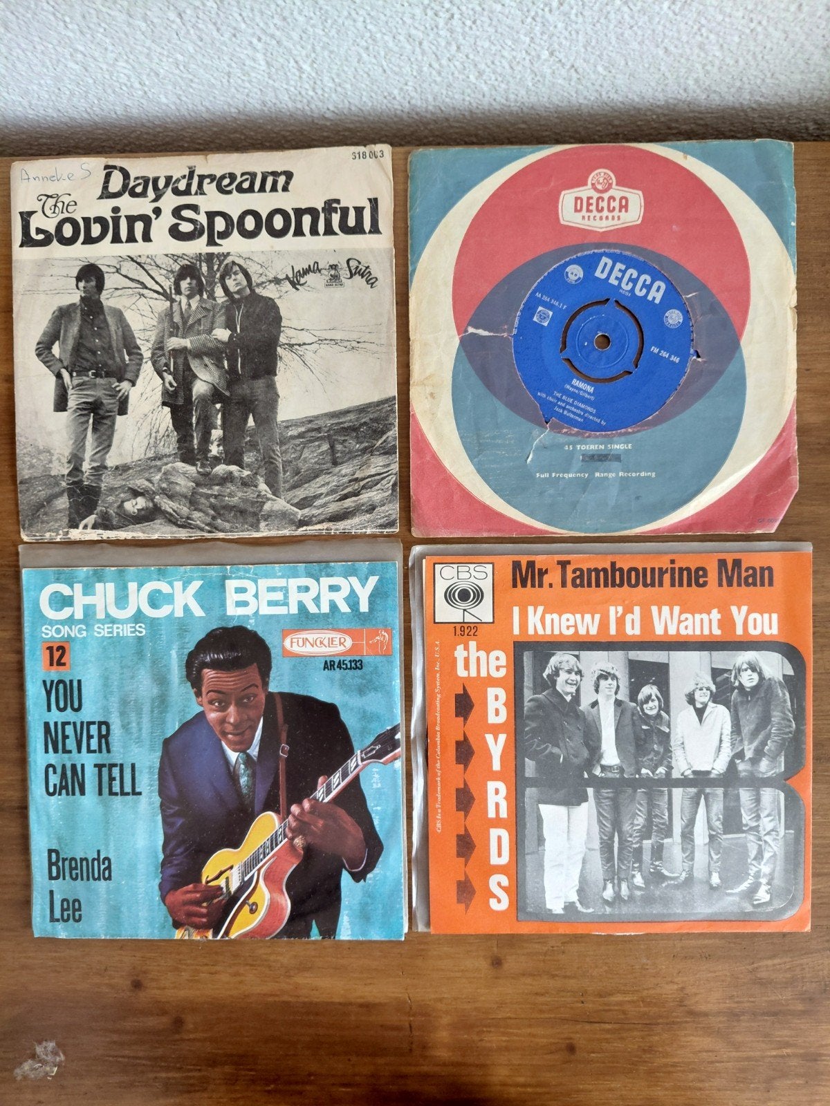 Vinyl Singles: The Blue Diamonds, Chuck Berry, The By, Cd's en Dvd's, Gebruikt, 7 inch, Pop, EP