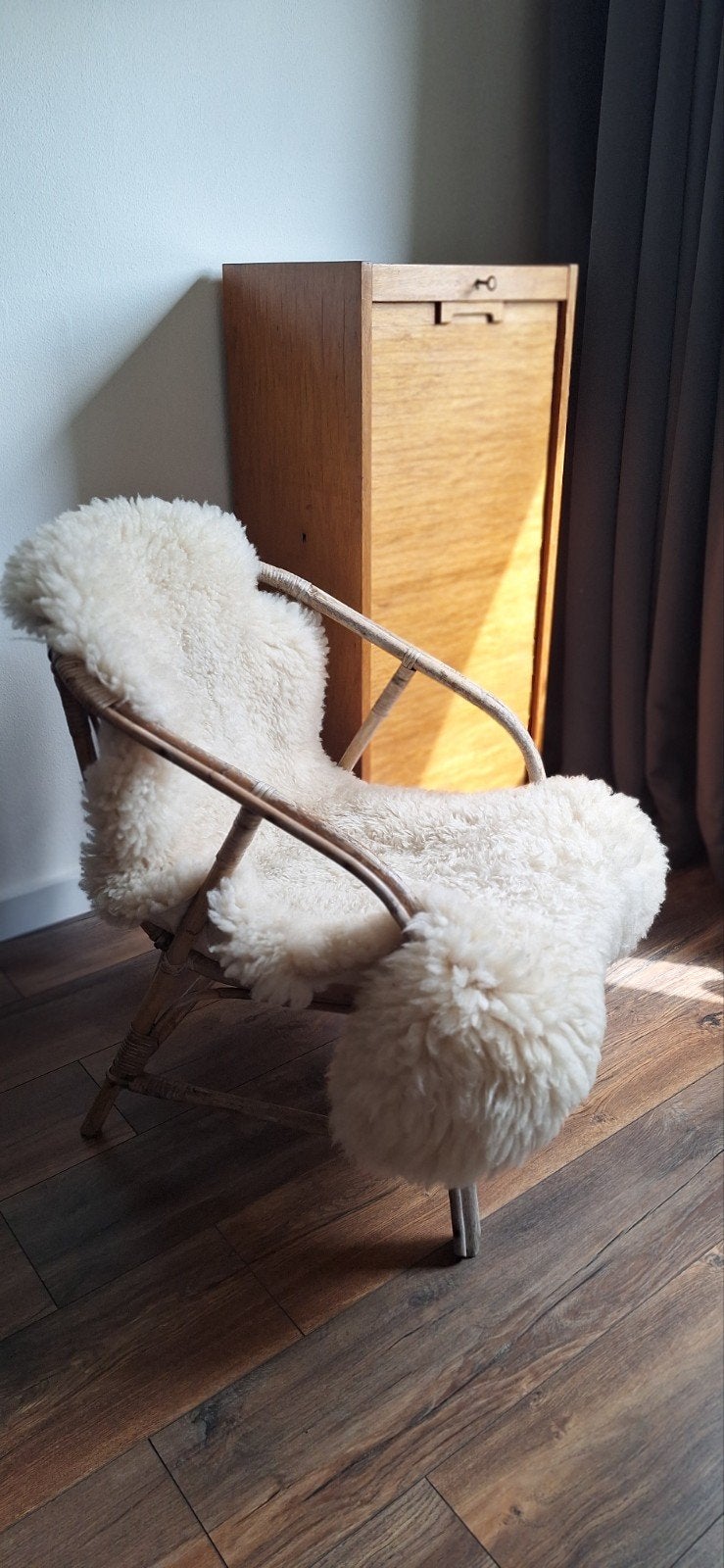 Vintage Retro Rotan Stoel Rieten Stoeltje Fauteuil Sixties, Ophalen, Gebruikt, Minder dan 75 cm, 50 tot 75 cm