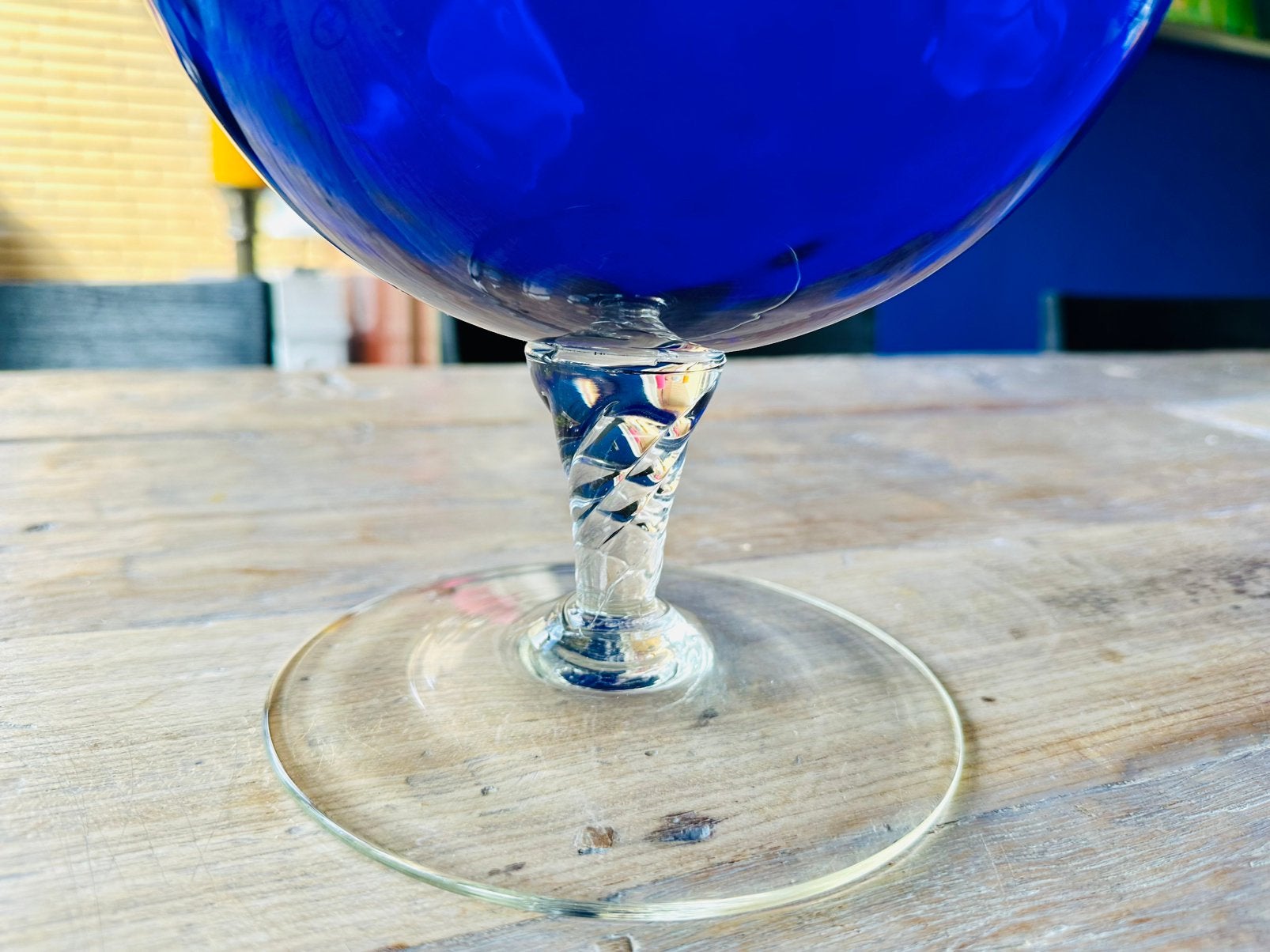 Empoli glazen vaas Electric Blue 44 cm hoog, Ophalen