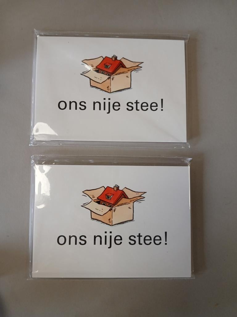 Verhuiskaarten Ons nije stee!, Ophalen of Verzenden, Nieuw, Overige thema's