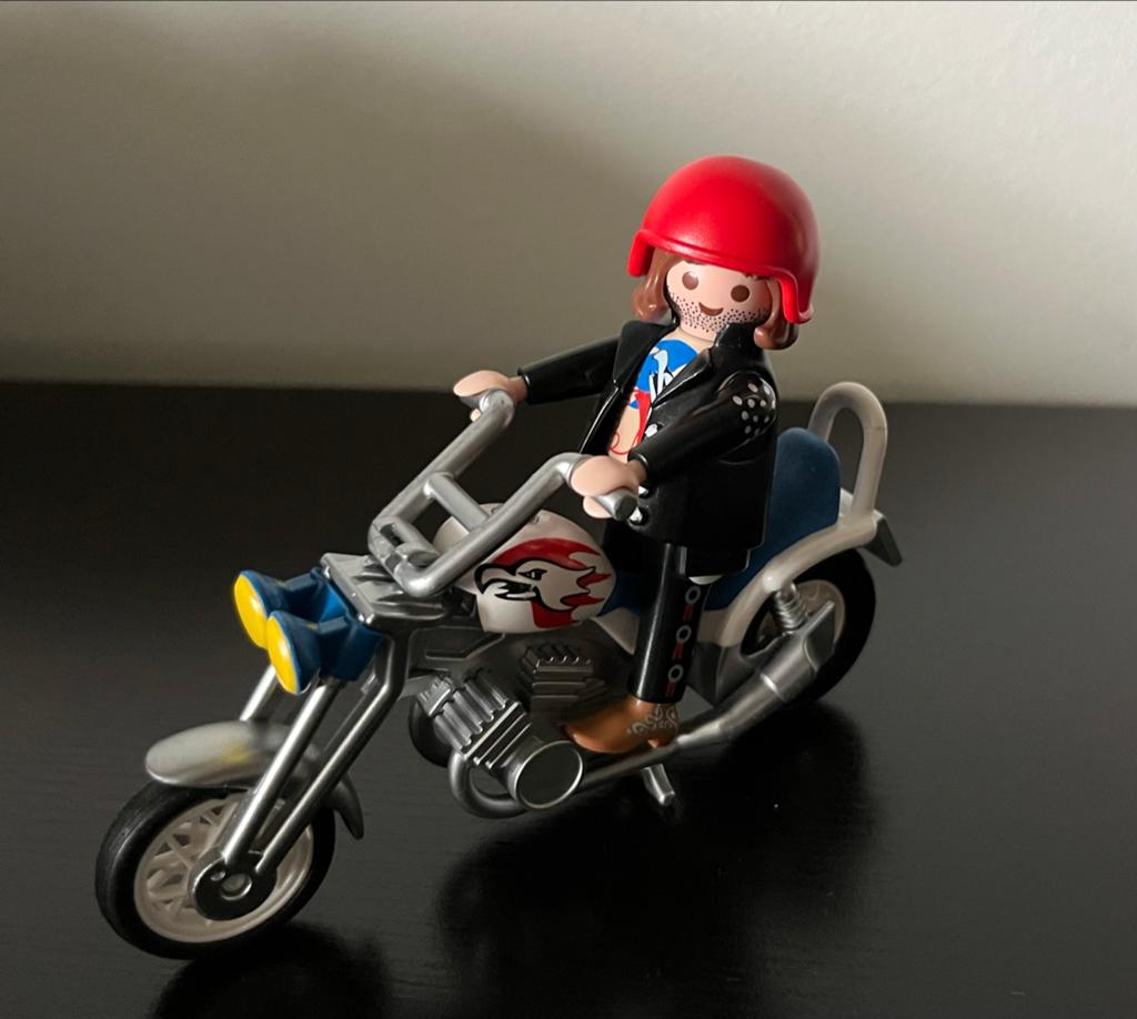 Playmobil 5526 Stoere Motorrijder met Chopper, Kinderen en Baby's, Speelgoed | Playmobil, Ophalen of Verzenden, Gebruikt, Complete set