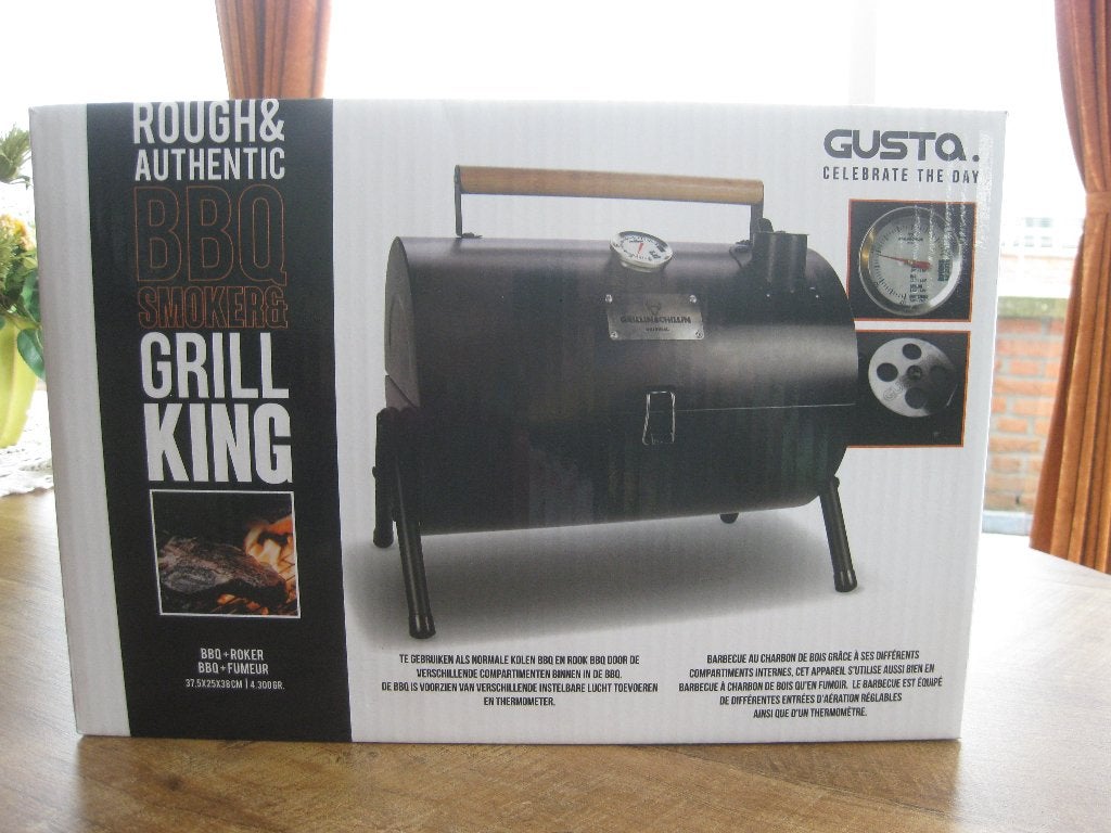 Gusta BBQ King & 1,25 kg Briketten  (Nieuw in doos ), Tuin en Terras, Houtskoolbarbecues, Ophalen of Verzenden, Nieuw, Gusta BBQ King