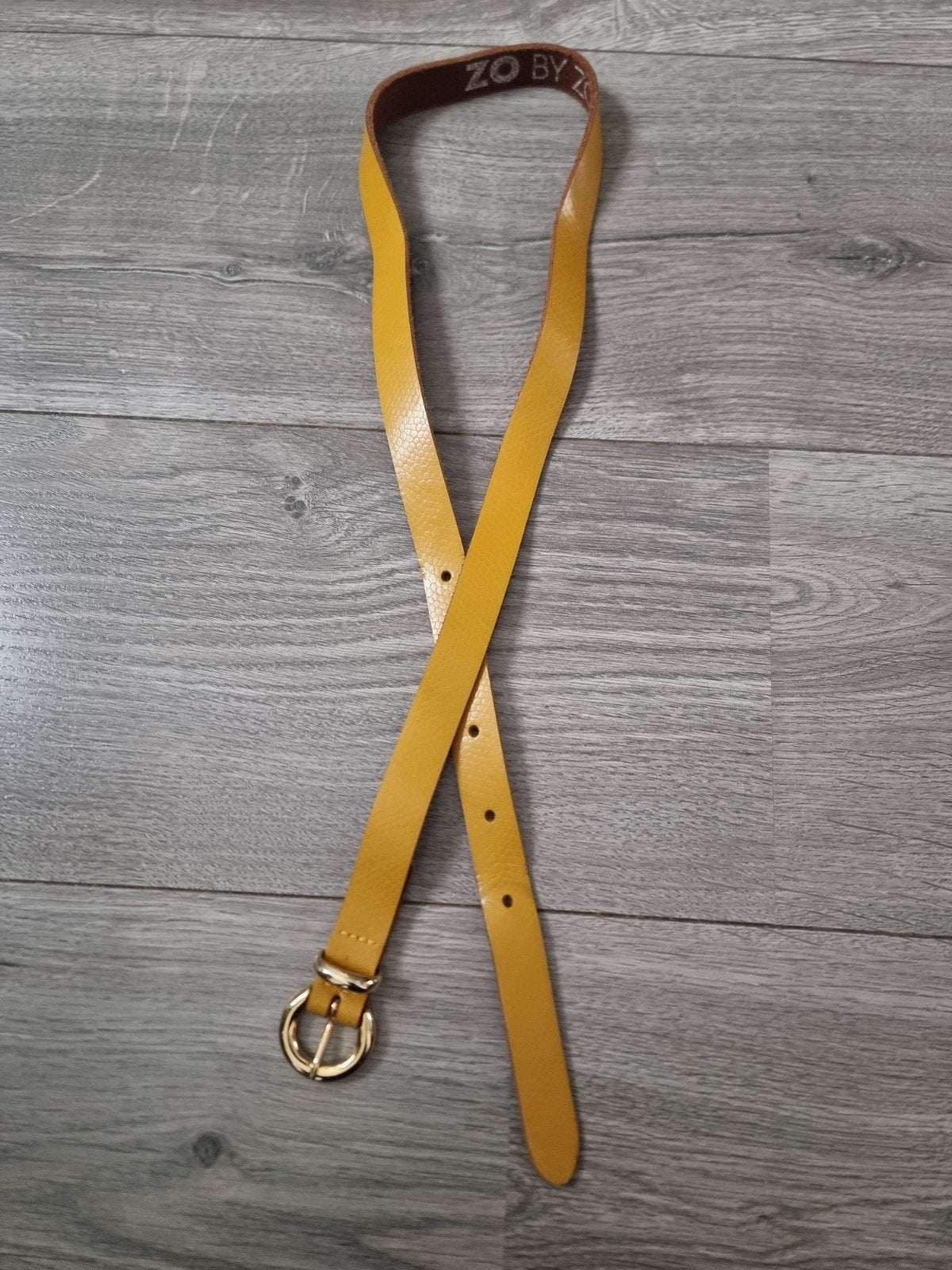 Mosterdgeel leren dames riem Zoomers, maat 75, Nieuw (JM6), Kleding | Dames, Ophalen of Verzenden, Nieuw, Zwart, 5 cm of meer