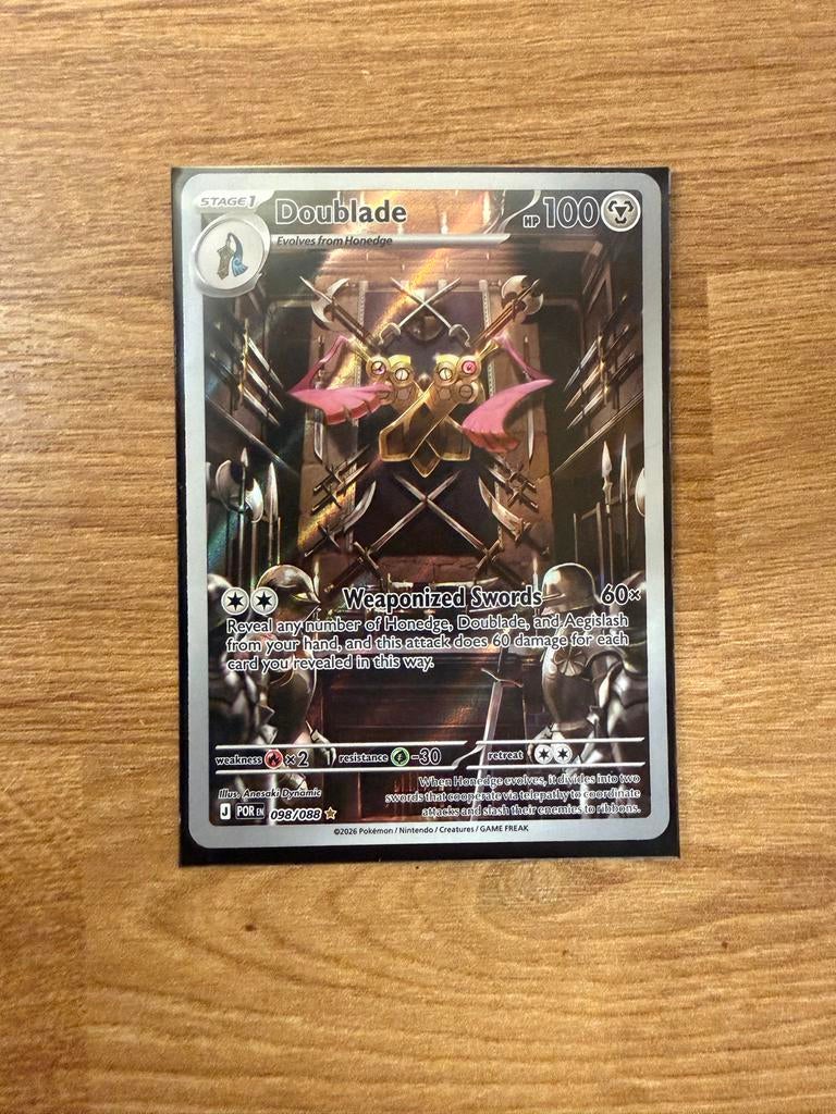 Pokémon Doublade kaart - Perfect Order, Ophalen of Verzenden, Zo goed als nieuw, Losse kaart, Foil