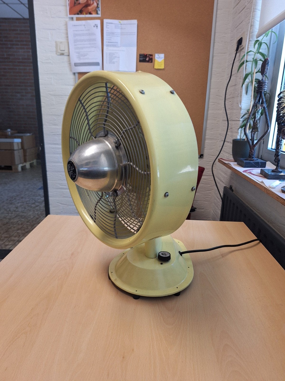 Vintage Bel Air Bliss Tafelventilator - Jaren '90l, Witgoed en Apparatuur, Ventilatoren, Ophalen of Verzenden, Gebruikt, Tafelventilator
