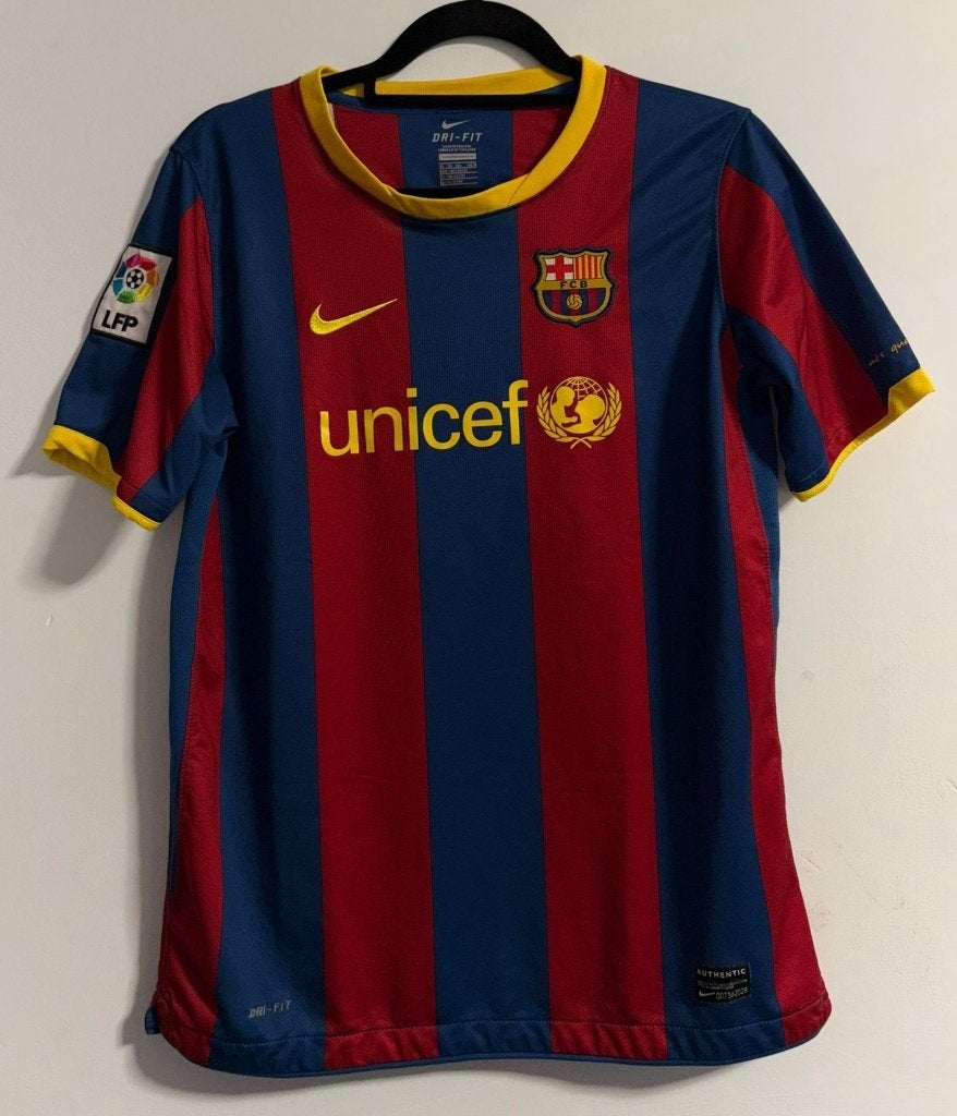 Origineel Barcelona 2010-11 thuis shirt - Maat XL (jr), Nike, Ophalen of Verzenden, Zo goed als nieuw, Voetbal