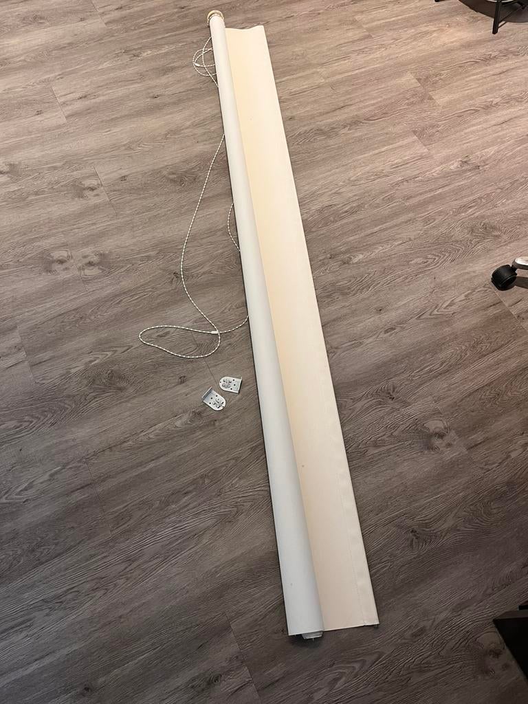 Gratis Rolgordijn verduistering, Ophalen, Gebruikt, 100 tot 150 cm, Crème