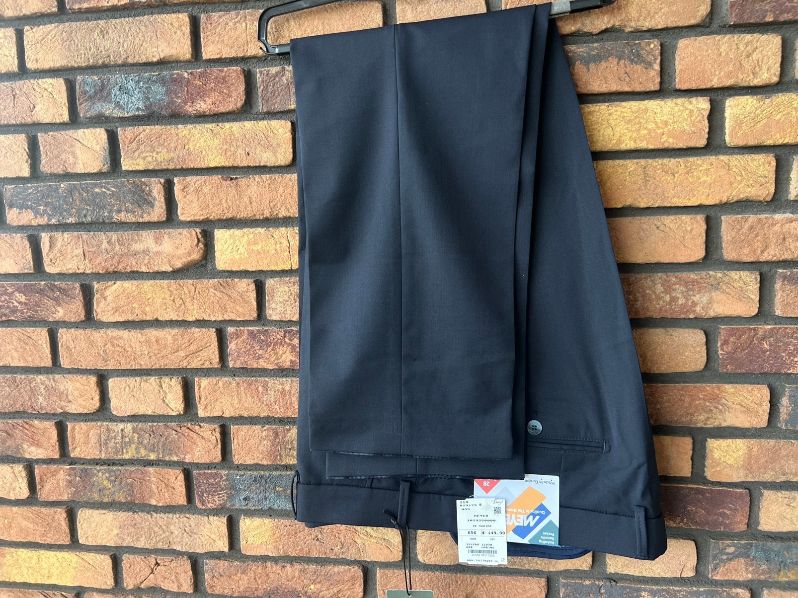 Meyer  Mooie donkerblauwe pantalon/broek maat 28  Nieuw, Blauw, Ophalen of Verzenden, Maat 56/58 (XL), Meyer