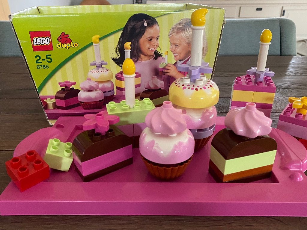 LEGO DUPLO 6785 - Creatieve taartjes en cupcakes, Ophalen of Verzenden, Zo goed als nieuw, Duplo, Inclusief accessoires
