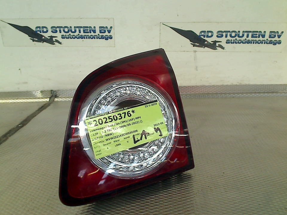 Achterlicht Links Volkswagen Golf Plus (5M1/1KP) 5M0945093S, Gebruikt, Volkswagen, Volkswagen AG, Kundenbetreuung@volkswagen.de