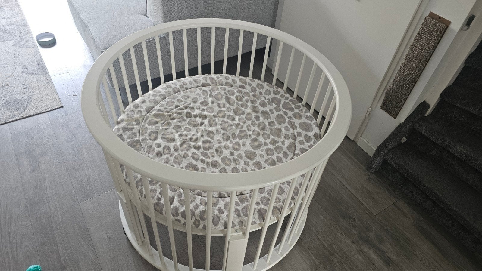 Bopita ronde box wit met matras, Ophalen, Gebruikt