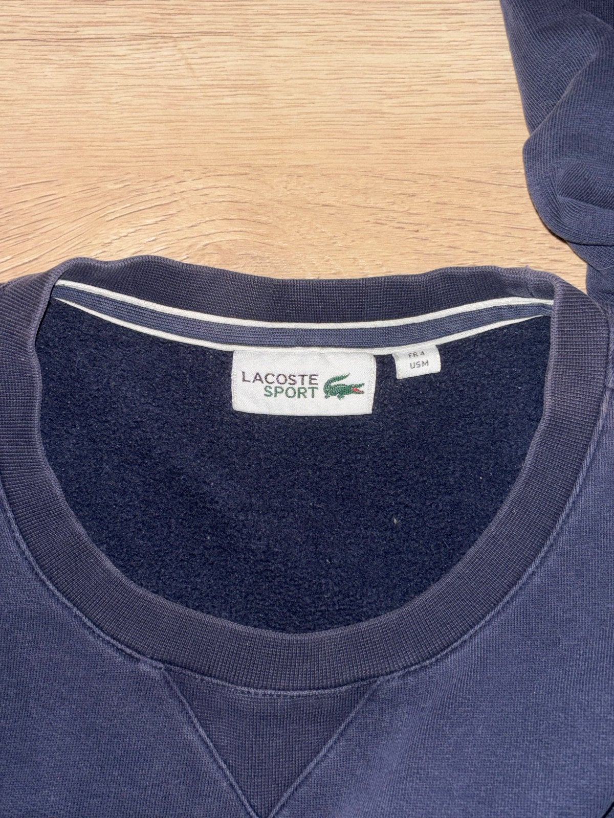 Lacoste Sport sweater - Donkerblauw, Ophalen of Verzenden, Gedragen, Maat 48/50 (M), Blauw
