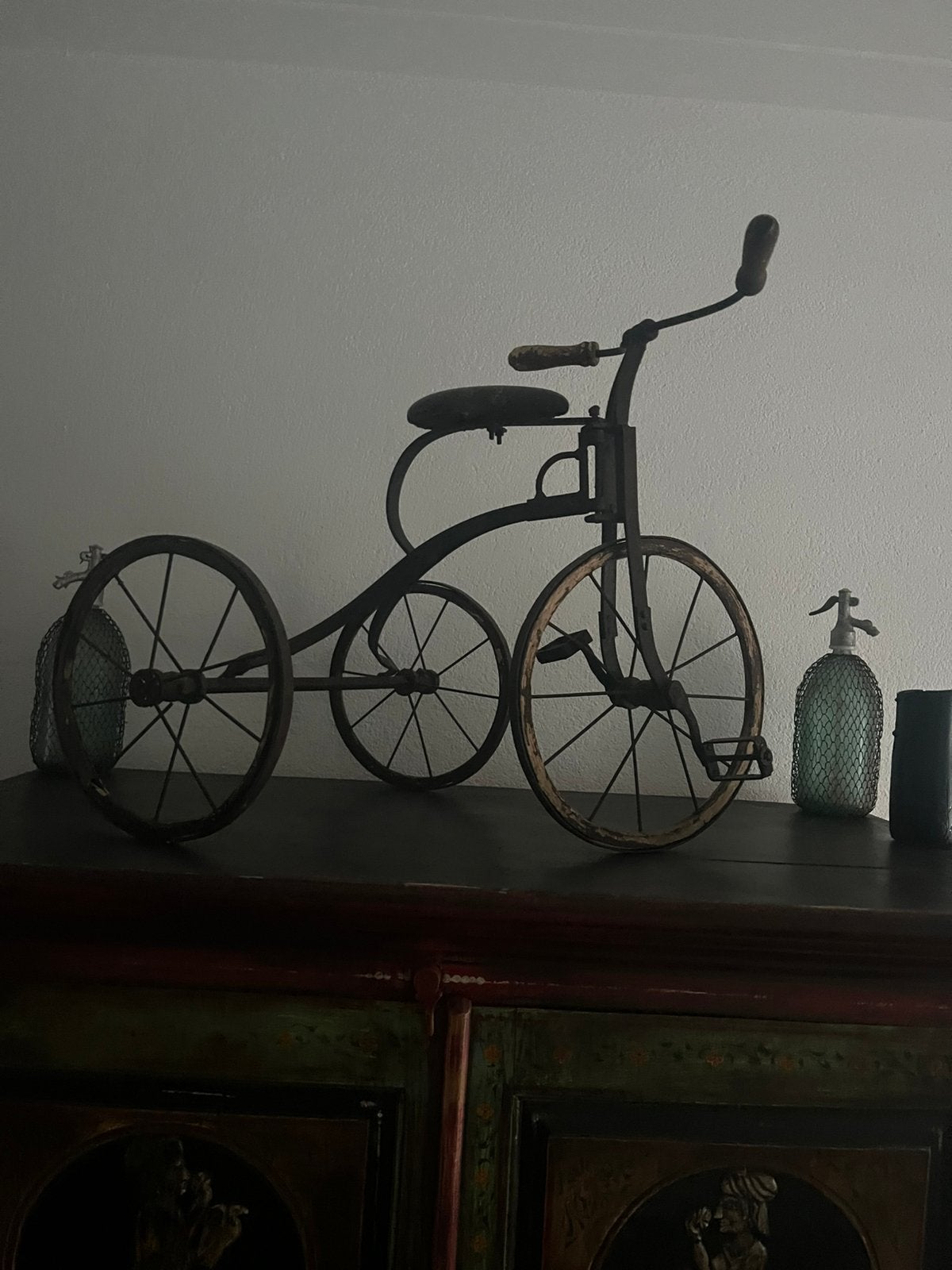 Leuk antiek fiets, Ophalen