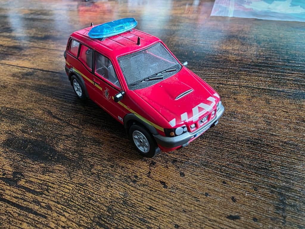 1/43 Franse Brandweer auto, Ophalen of Verzenden, Gebruikt, Auto, Overige merken