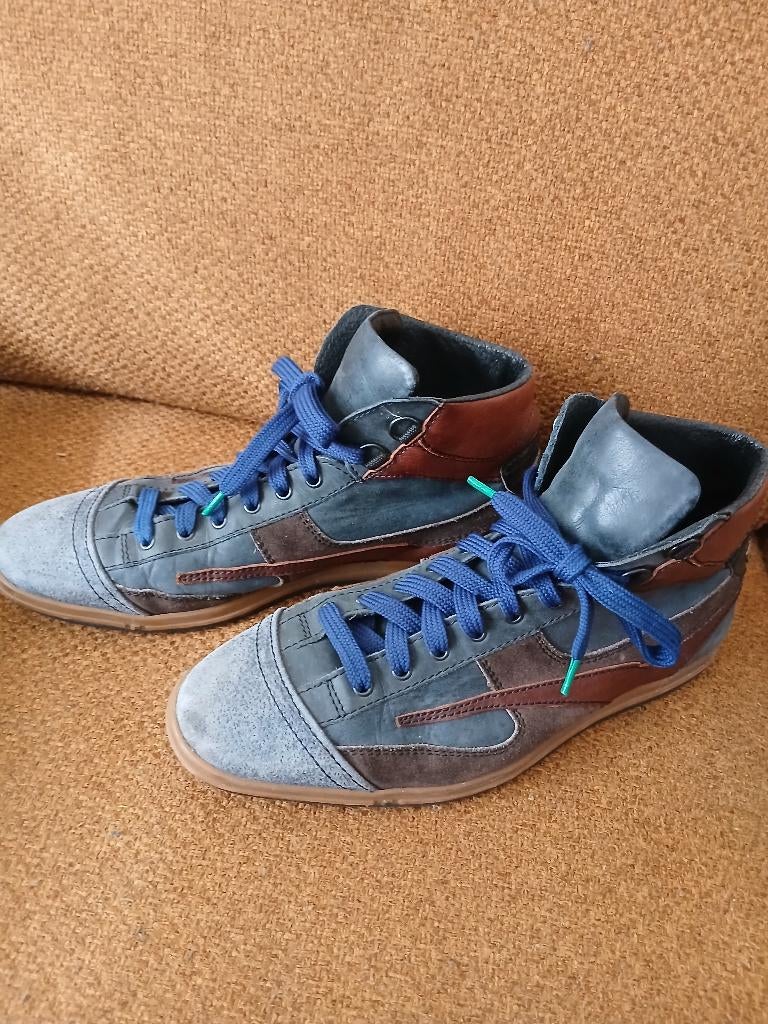 Van Bommel schoenen leer, Blauw, Floris van Bommel, Ophalen of Verzenden, Zo goed als nieuw