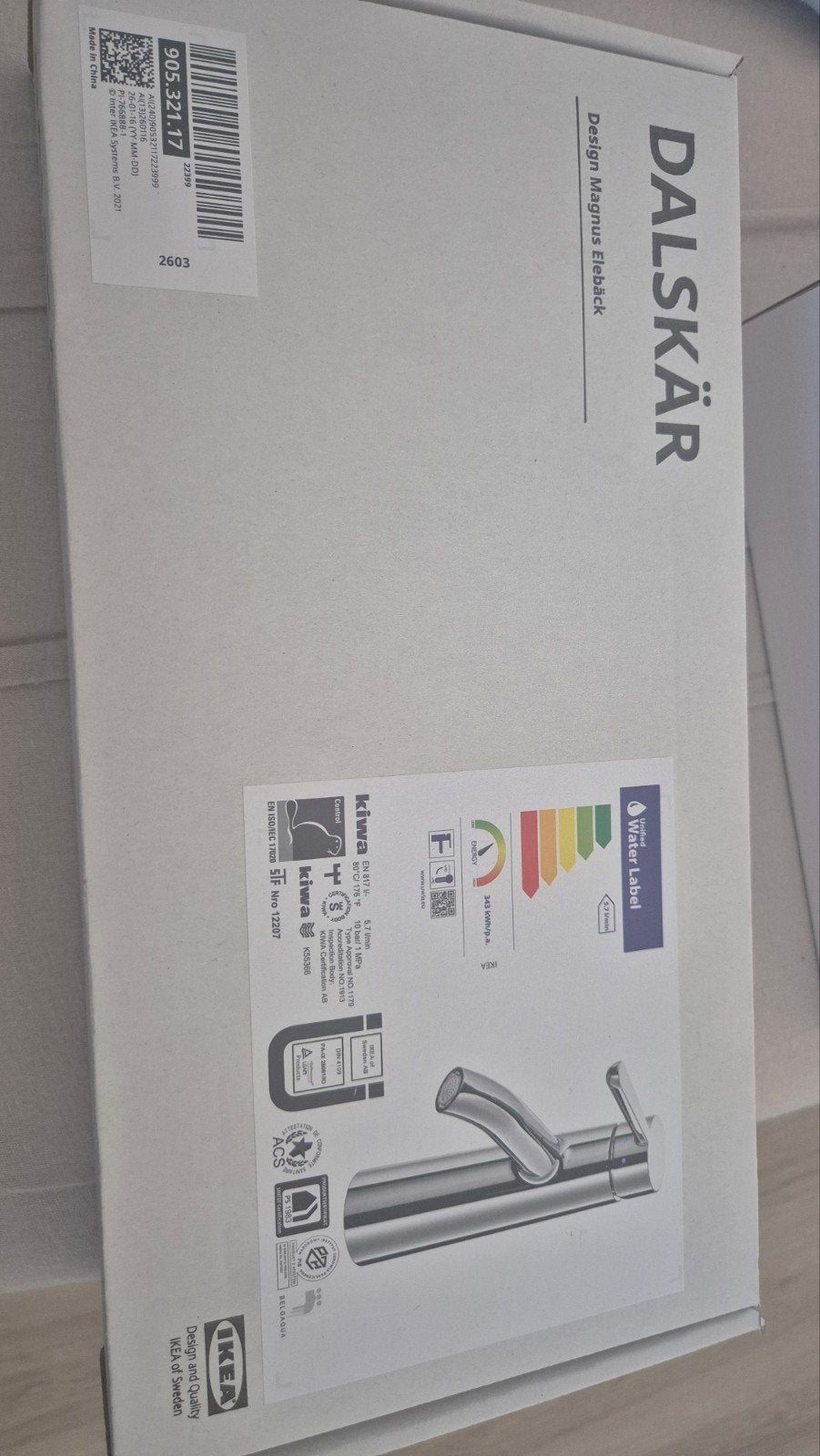 IKEA DALSKÄR Kraan - Nieuw in doos, Ophalen of Verzenden, Nieuw, Chroom, Kraan