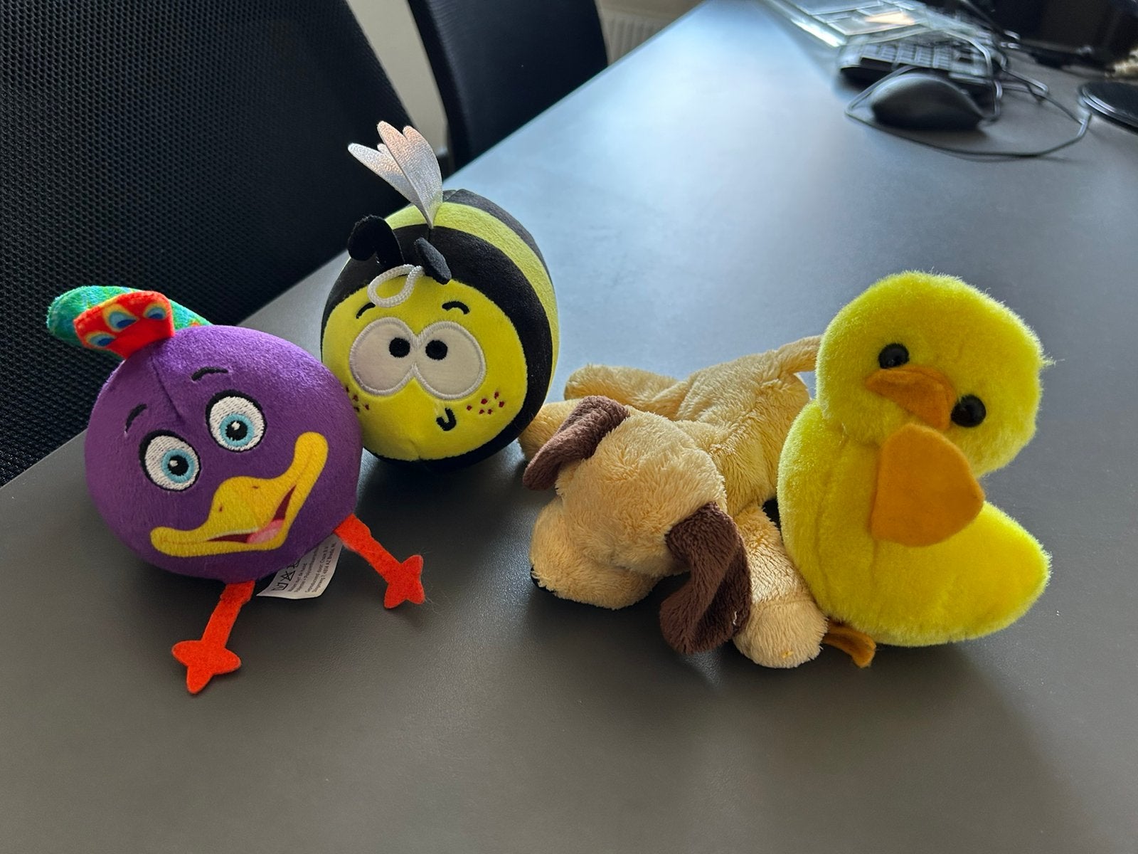 4 knuffels te koop samen, Ophalen of Verzenden, Zo goed als nieuw, Overige typen