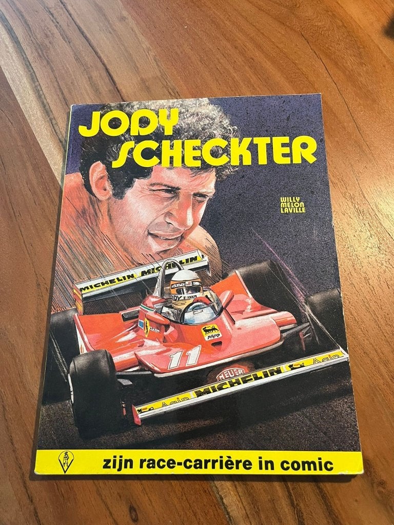Jody Scheckter – Zijn race-carrière in comic, Boeken, Eén stripboek, Ophalen of Verzenden, Zo goed als nieuw