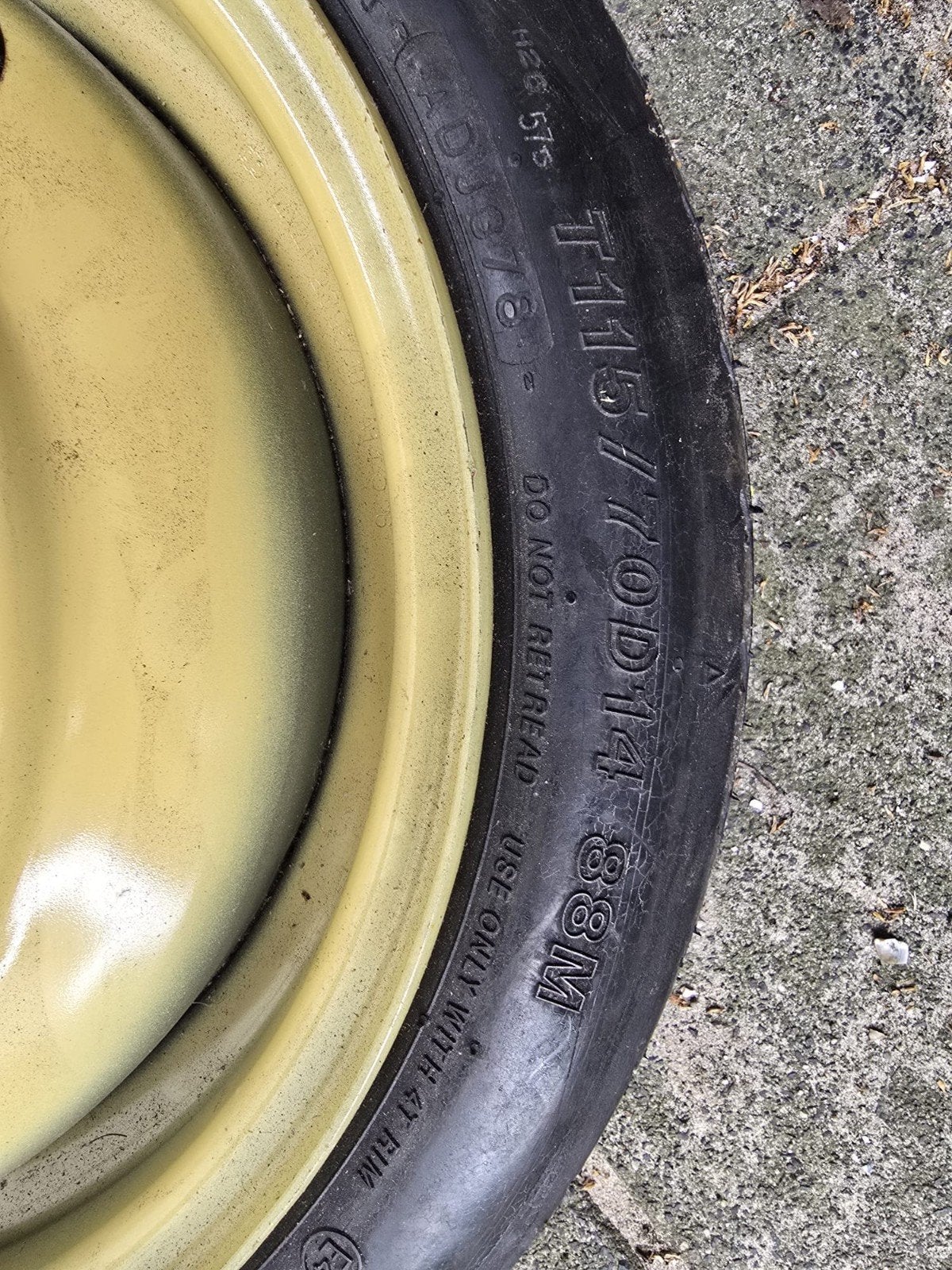 Thuiskomertje reserve wiel, Auto diversen, Aanhangwagen-onderdelen, Ophalen of Verzenden