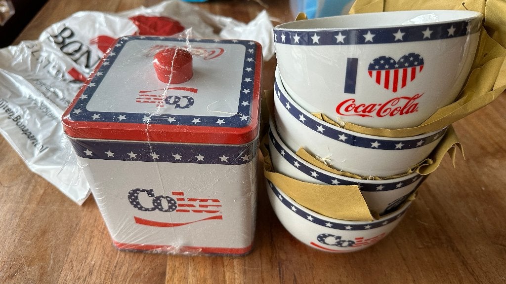 coca cola set voor verzamelaar, Ophalen of Verzenden, Nieuw, Gebruiksvoorwerp
