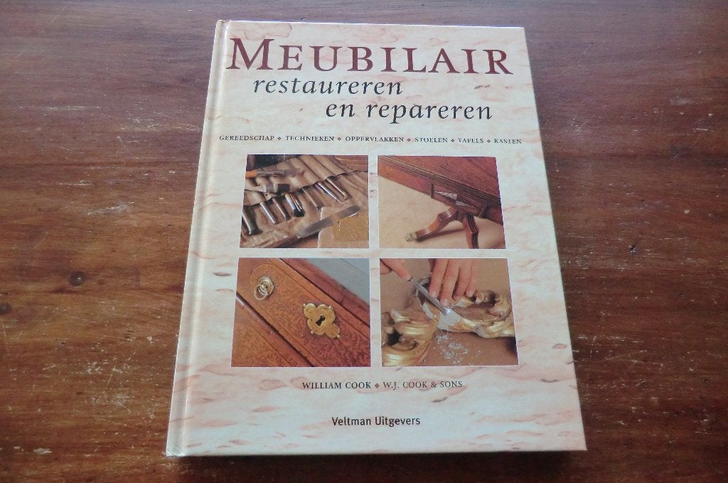 boek - Meubilair restaureren en repareren - William Cook, Boeken, Ophalen of Verzenden, Zo goed als nieuw, Overige onderwerpen