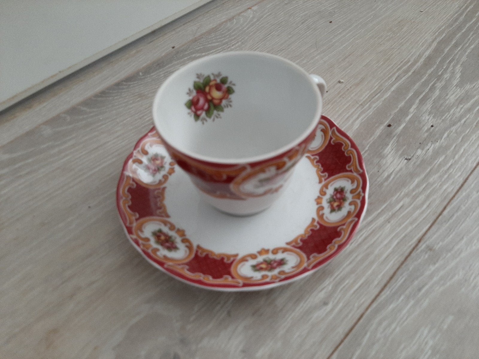 3 Vintage Kop en Schotels - Diverse Merken, Ophalen of Verzenden