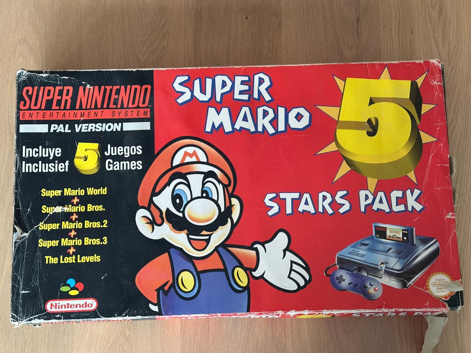 SNES 5 Stars pack + extra controller en games, Spelcomputers en Games, Ophalen of Verzenden, Gebruikt, Met 2 controllers, Met games