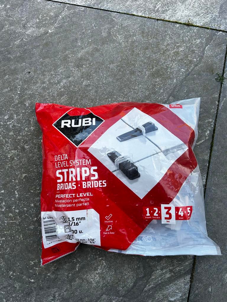 Rubi Delta Level System Strips 1.5mm - Tegel Nivelleersystee, Overige materialen, Overige typen, Nieuw, Ophalen of Verzenden