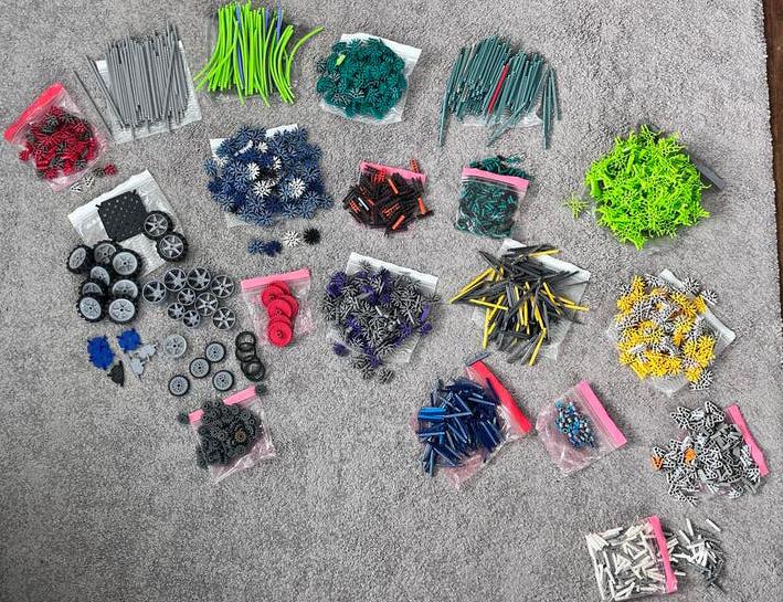 Grote partij K'nex onderdelen, Ophalen, Gebruikt, K'nex