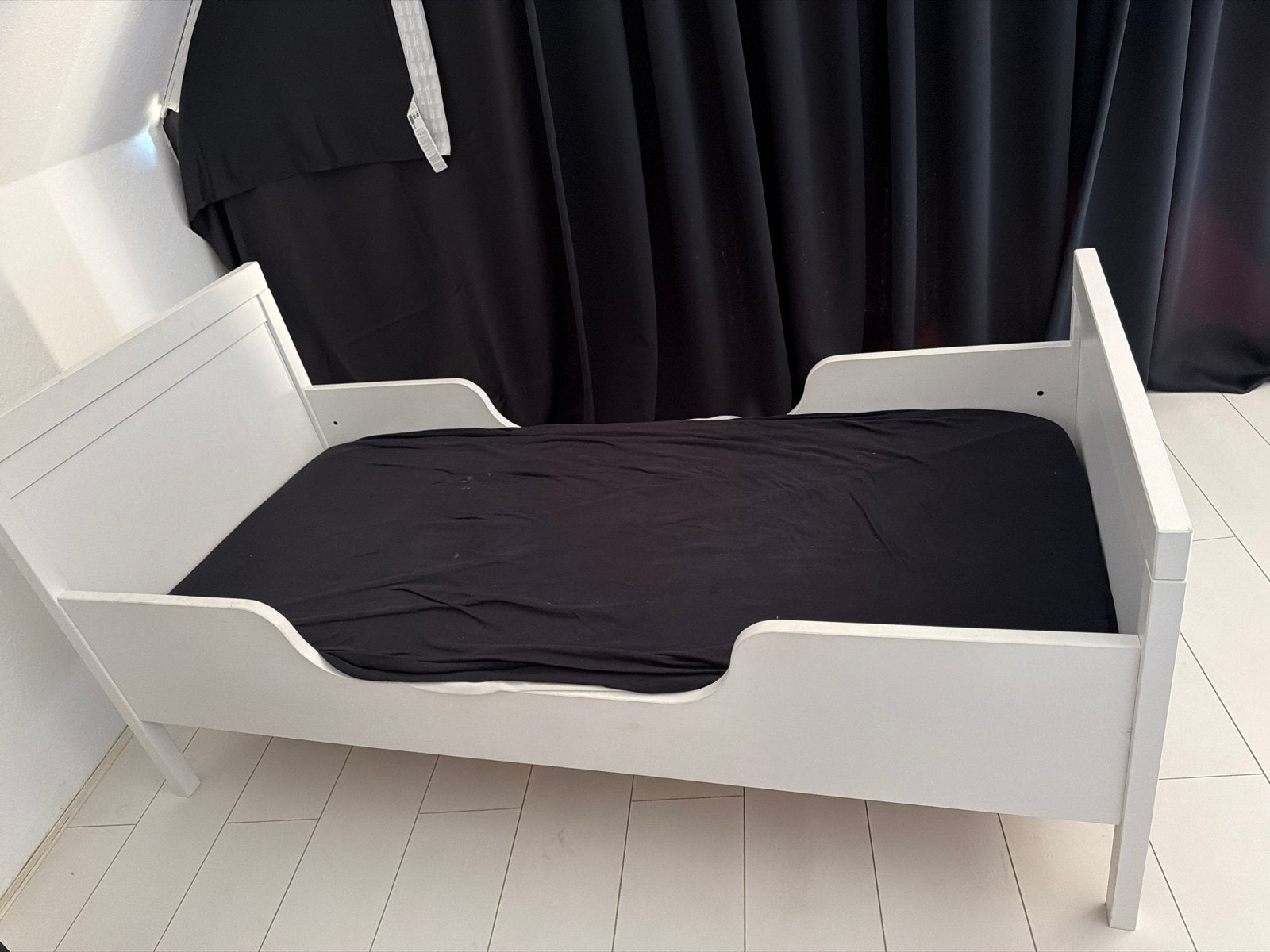 Wit kinderbed, Ophalen, Gebruikt, 70 tot 85 cm, Matras