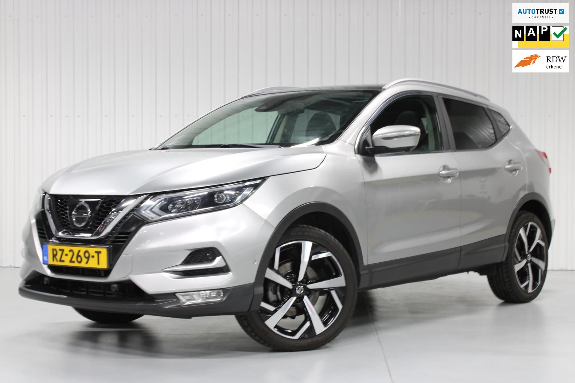 Nissan Qashqai 1.2 Tekna +, Auto's, Dealer onderhouden, Gebruikt, 4 cilinders, Origineel Nederlands