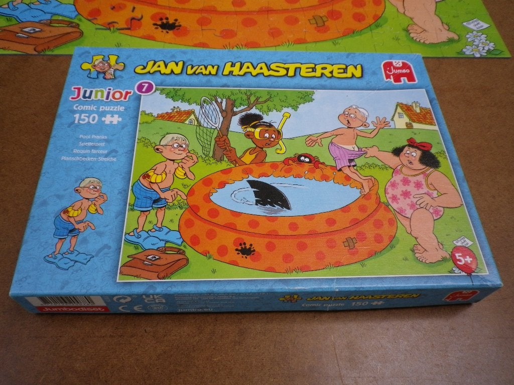 Jan v Haasteren jr Spetterpret, Ophalen, Minder dan 500 stukjes, Zo goed als nieuw, Legpuzzel