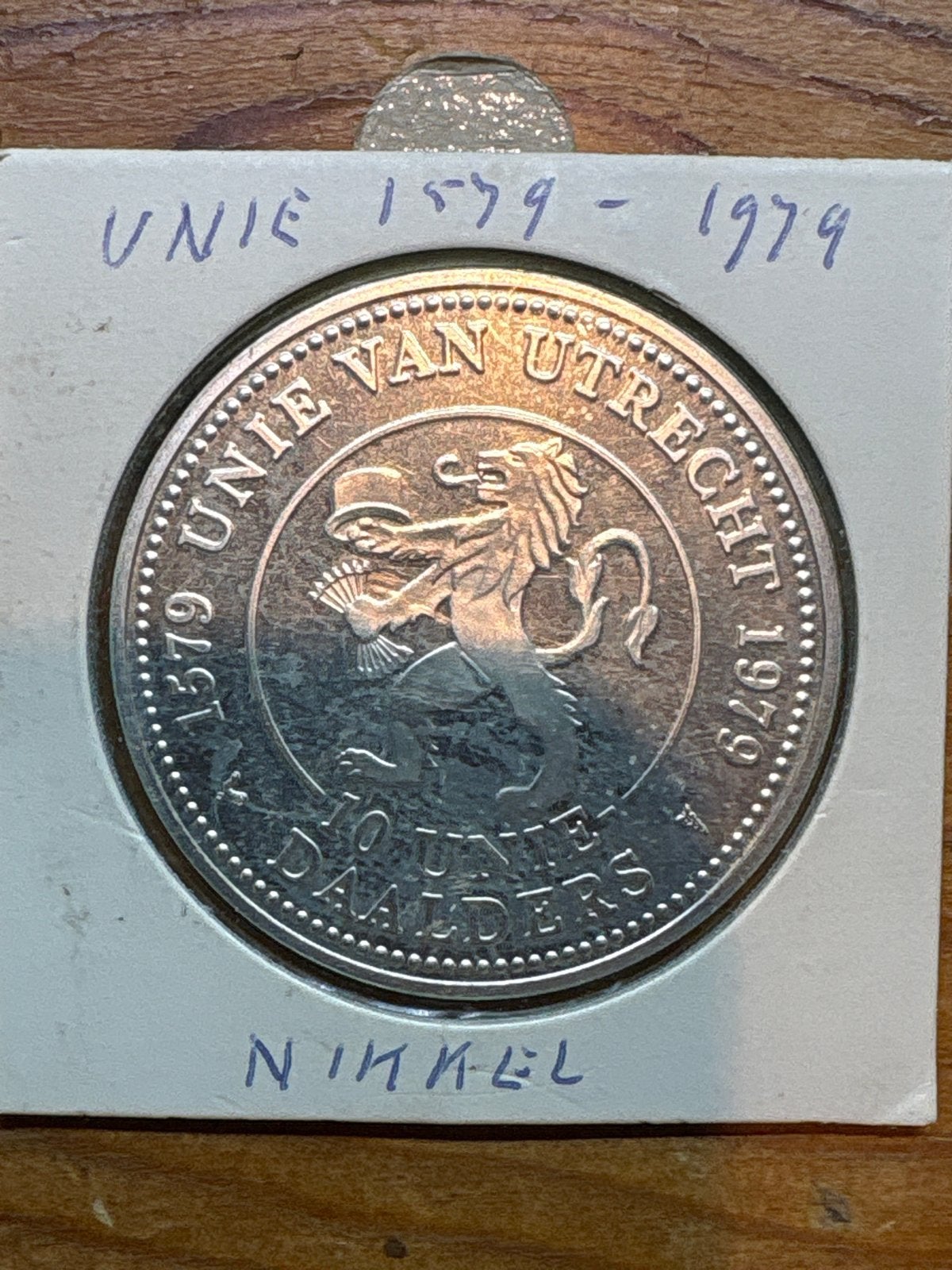 Unie van Utrecht 1579-1979 Nikkel Penning, Ophalen of Verzenden, Koningin Juliana, Overige waardes, Losse munt