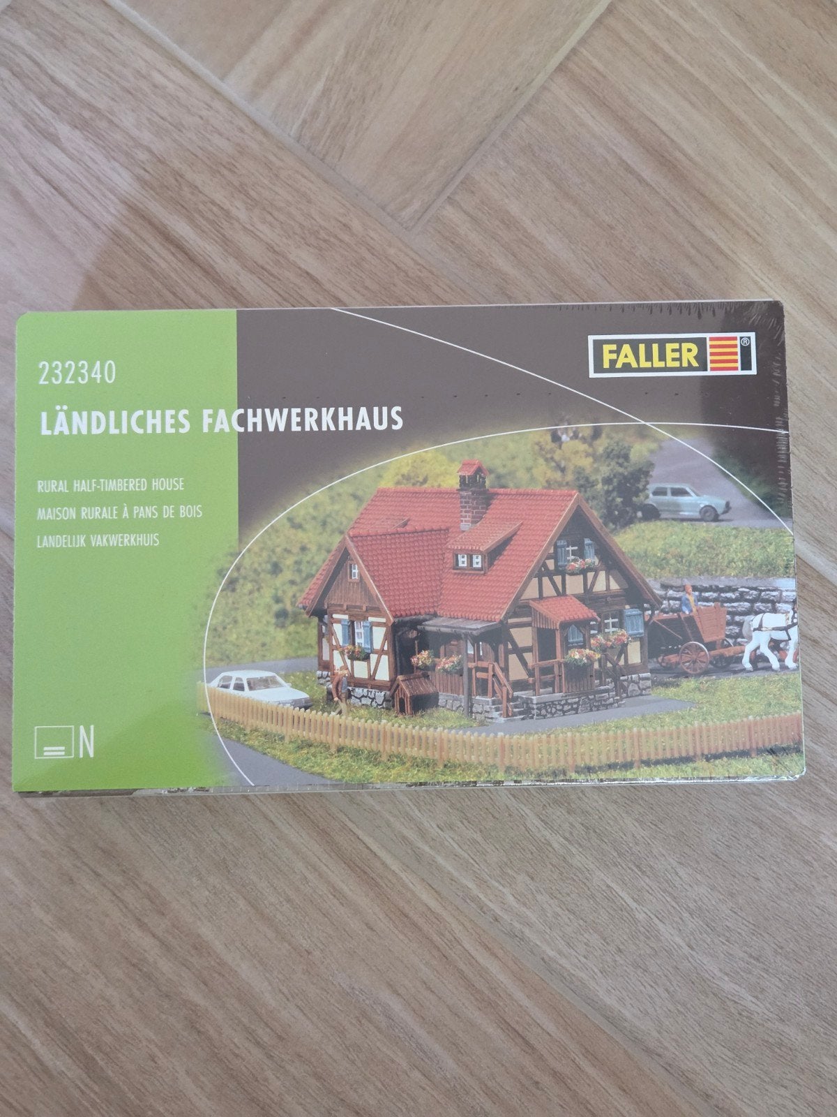 Faller 232340 Landelijk vakwerkhuis N - Nieuw in verpakking, Overige merken, Gelijkstroom of Wisselstroom, Brug, Tunnel of Gebouw