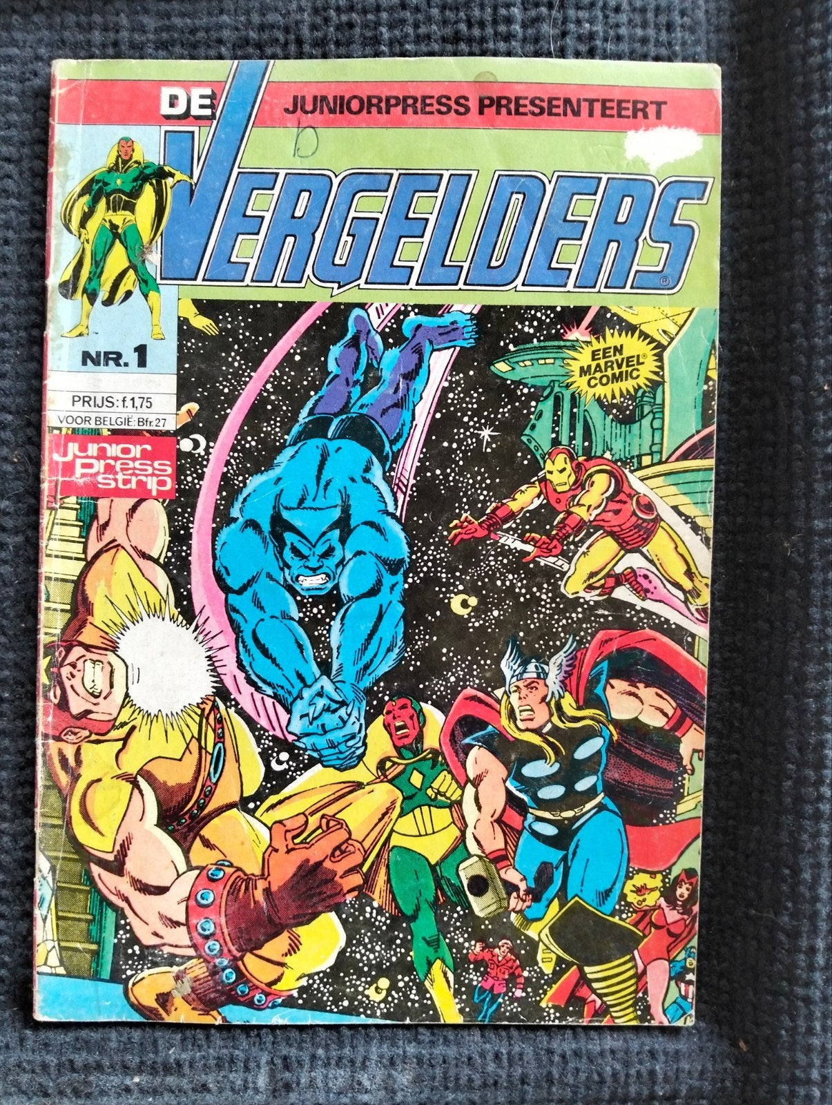De Vergelder #1 - Juniorpress - Marvel Comic, Boeken, Amerika, Verzenden, Marvel Comics Group, Gelezen