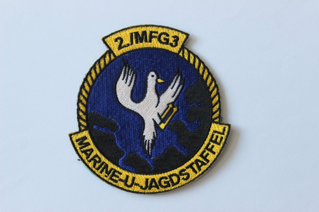 patch   2  MFG-3   marine  u  jagdstaffel, Verzenden, Marine, Duitsland, Embleem of Badge