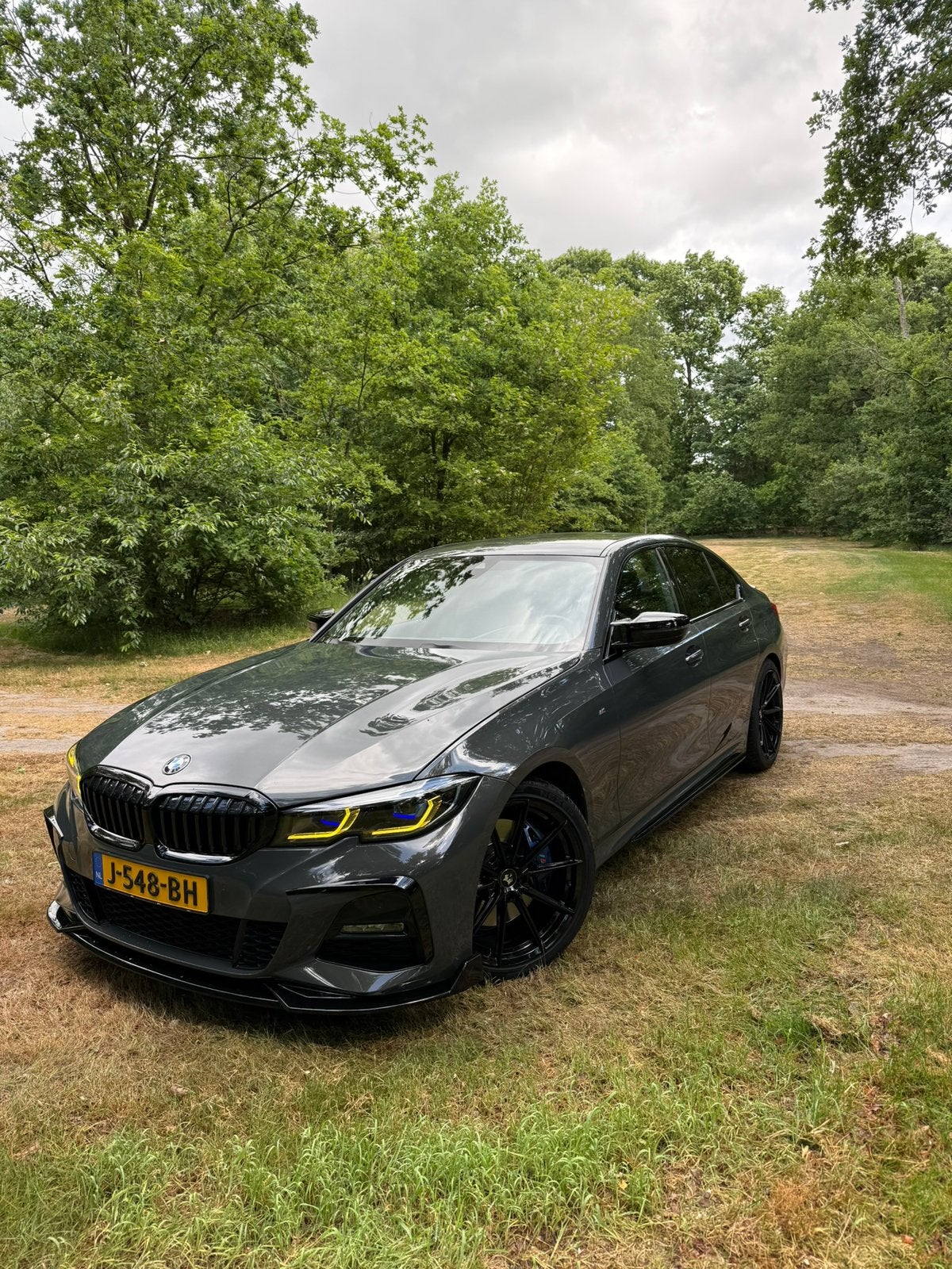 BMW 3-Serie 320i 184pk Aut 2020 Grijs, Auto's, BMW, 1998 cc, Zwart, 4 cilinders, Origineel Nederlands