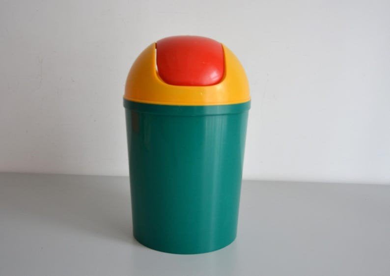 Vintage Memphis Style Prullenbak Jaren '80 – Retro, Ophalen of Verzenden, Huis en Inrichting