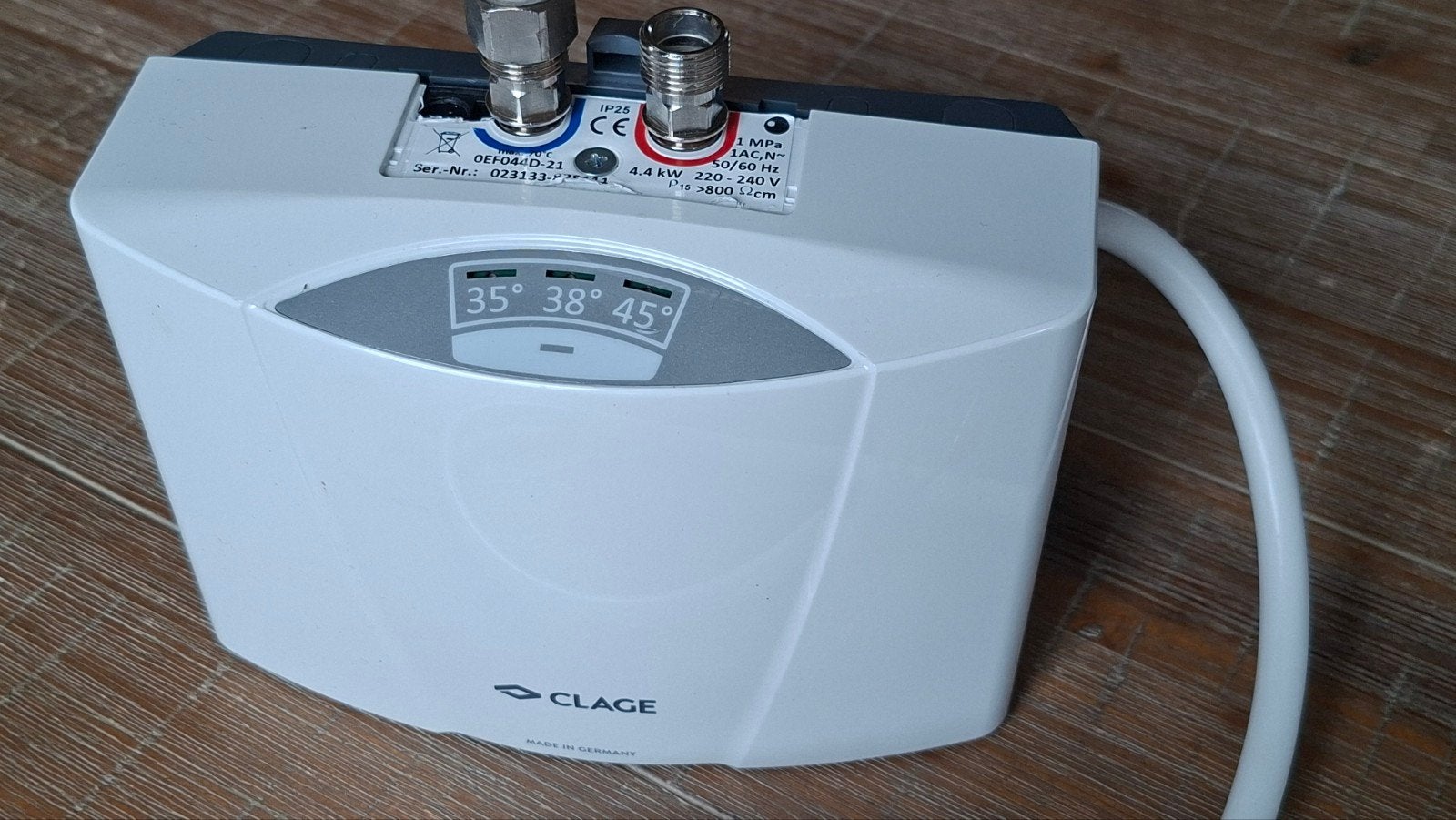 Doorstroomboiler clage MCX4, Doe-het-zelf en Verbouw, Zo goed als nieuw, Minder dan 20 liter, Onbekend, Boiler