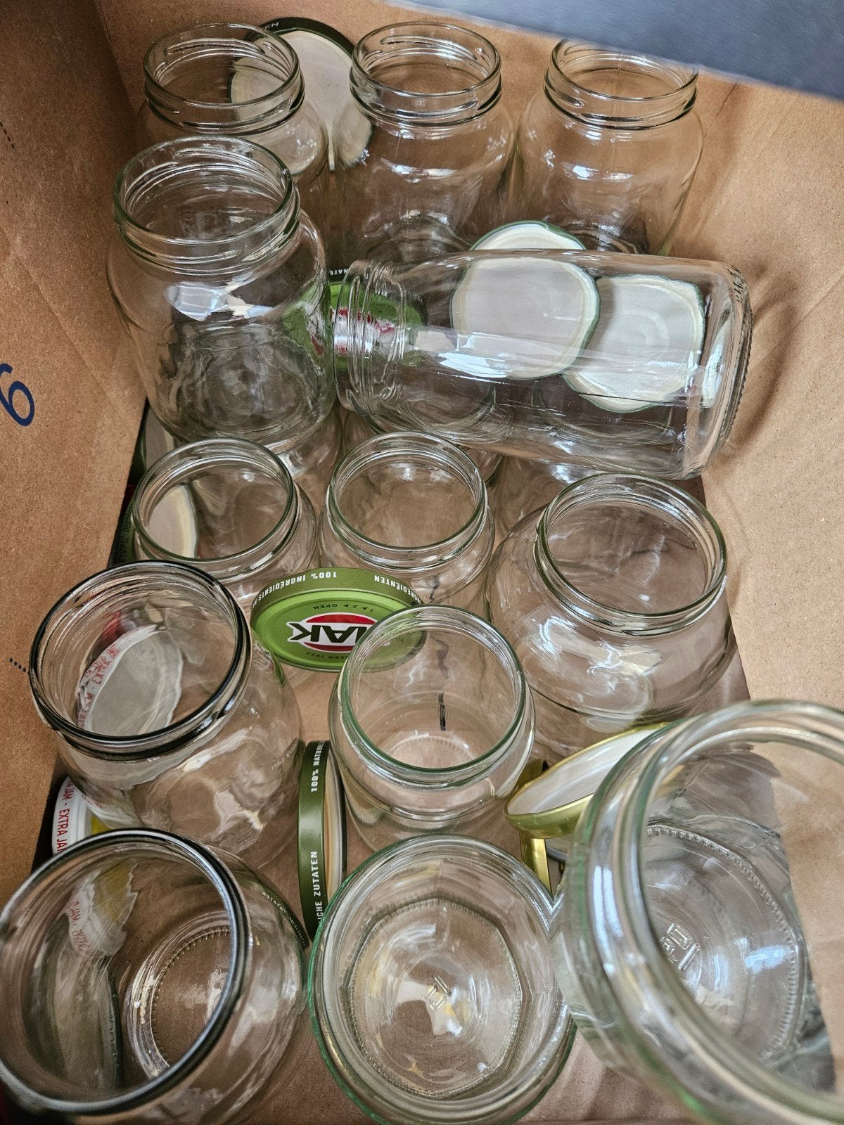 20 Hak groente potjes e.a 370 ml, Ophalen, Zo goed als nieuw, Glas, Pot, Bus of Blik