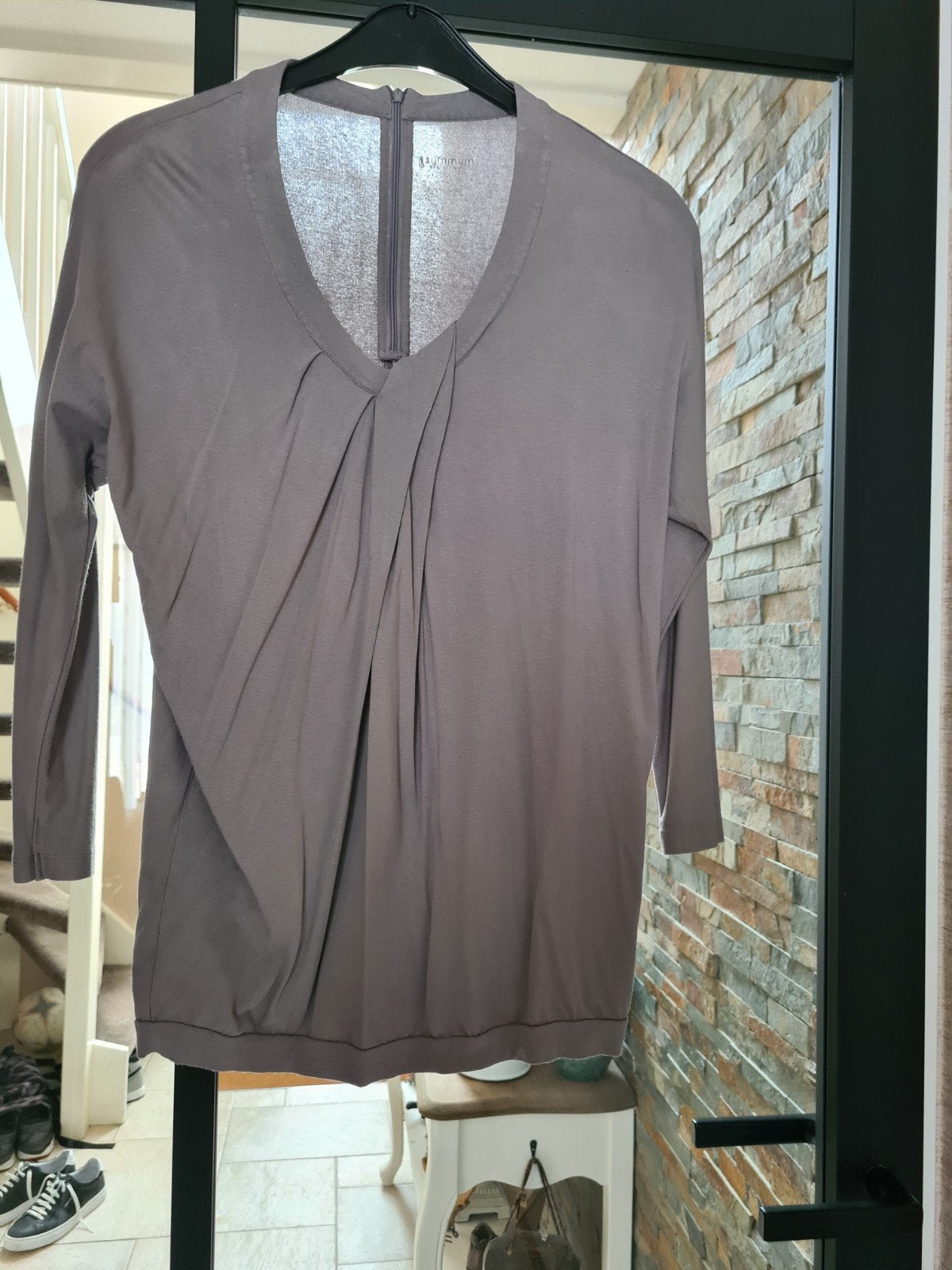 Te koop Dames shirt, merk Summum Woman, maat M, kleur grijs, Maat 38/40 (M), Summum Woman, Ophalen of Verzenden, Zo goed als nieuw