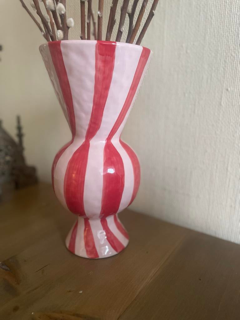Vaas &Klevering Rhombic Amsterdam - strepen - gestreept, Huis en Inrichting, Woonaccessoires | Vazen, Nieuw, Ophalen of Verzenden