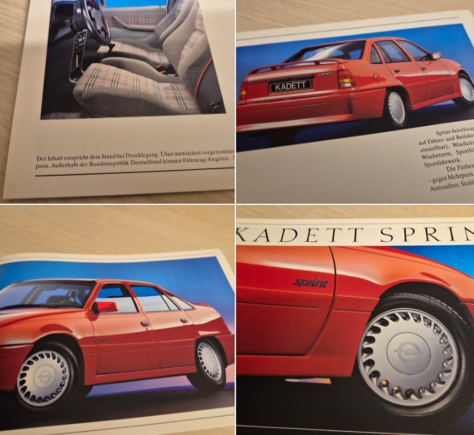 1987 Opel kadett Sprint actiemodel Sport uitvoering folder, Ophalen of Verzenden, Zo goed als nieuw, Opel
