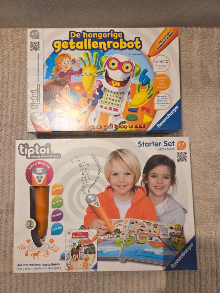 Tiptoi Starter Set + uitbreiding incl. pen en kabeltje, Verzenden
